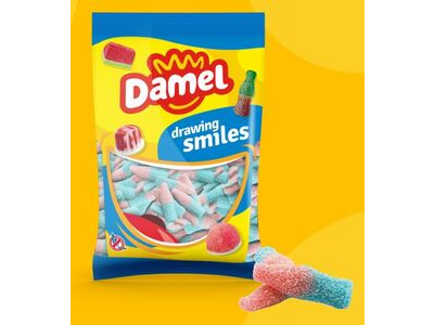 Damel - Bouteille rose et bleu Halal x1kg